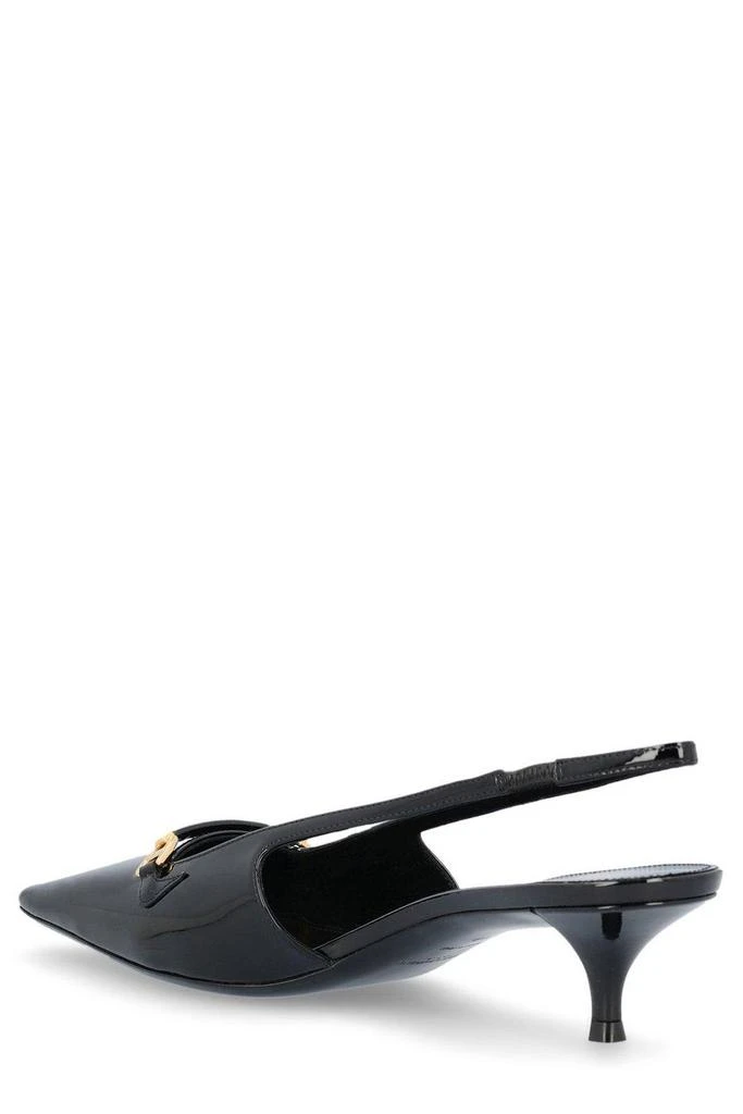 商品Yves Saint Laurent|Saint Laurent Square Toe Slingback Pumps,价格¥4742,第3张图片详细描述