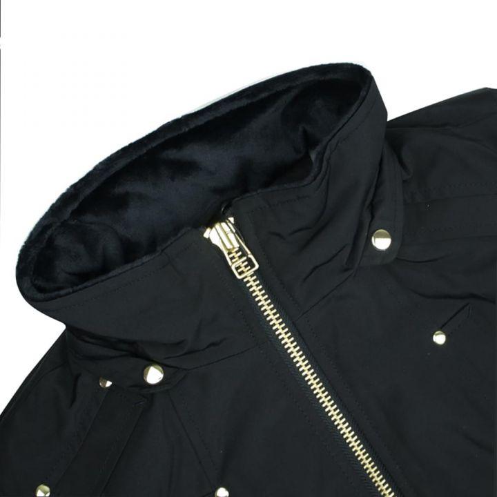 Black & Gold Bomber Jacket商品第2张图片规格展示