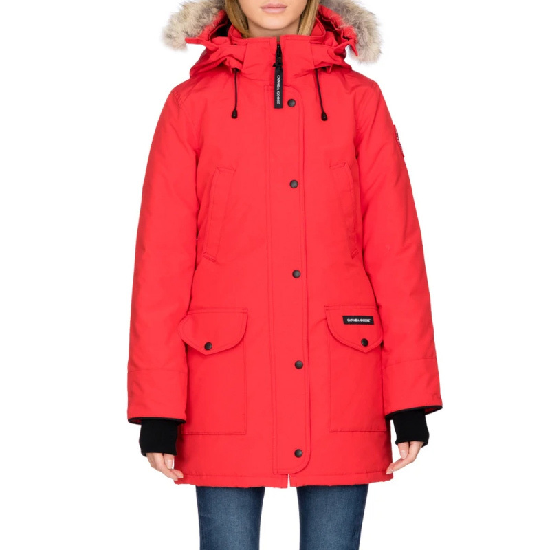 商品[国内直发] Canada Goose|Canada Goose 加拿大鹅 女士红色TRILLIUM 时尚保暖白鸭绒羽绒服 6660L-RED,价格¥7156,第1张图片