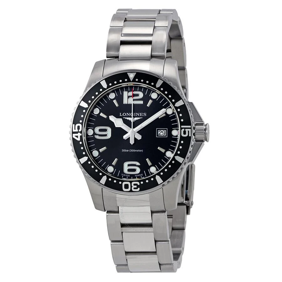 商品Longines|HydroConquest Black Dial Men's 39mm Watch L3.730.4.56.6,价格¥5774,第1张图片