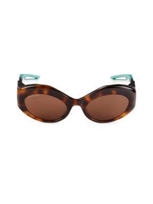 商品Balenciaga|55MM Oval Sunglasses,价格¥674,第1张图片