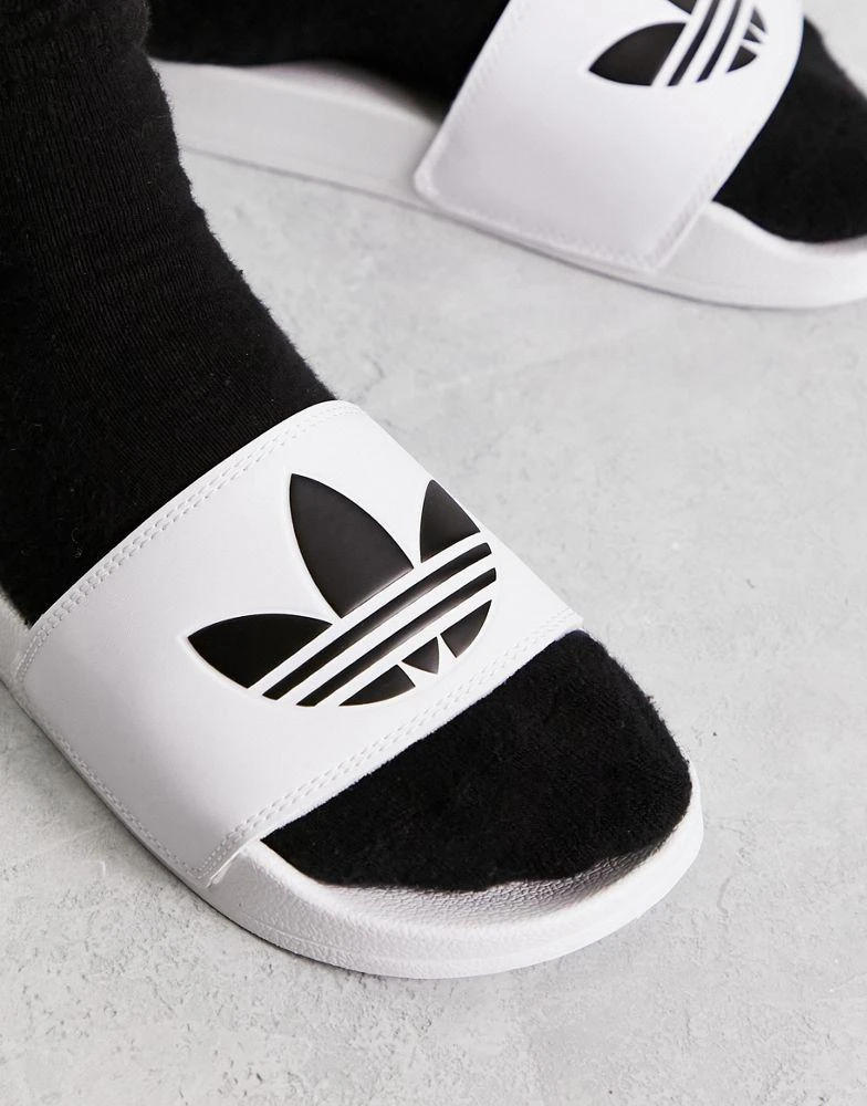 商品Adidas|adidas Originals Adilette Lite sliders in white,价格¥183,第3张图片详细描述