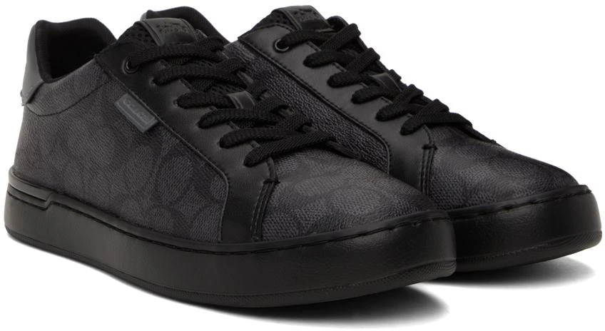 商品Coach|Black Lowline Low Top Sneakers,价格¥960,第4张图片详细描述