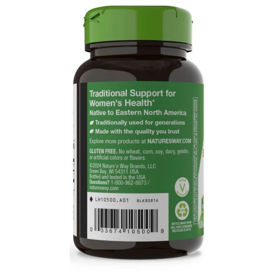 商品Nature's Way|Black Cohosh Root 540 mg Dietary Supplement Capsules,价格¥100,第2张图片详细描述
