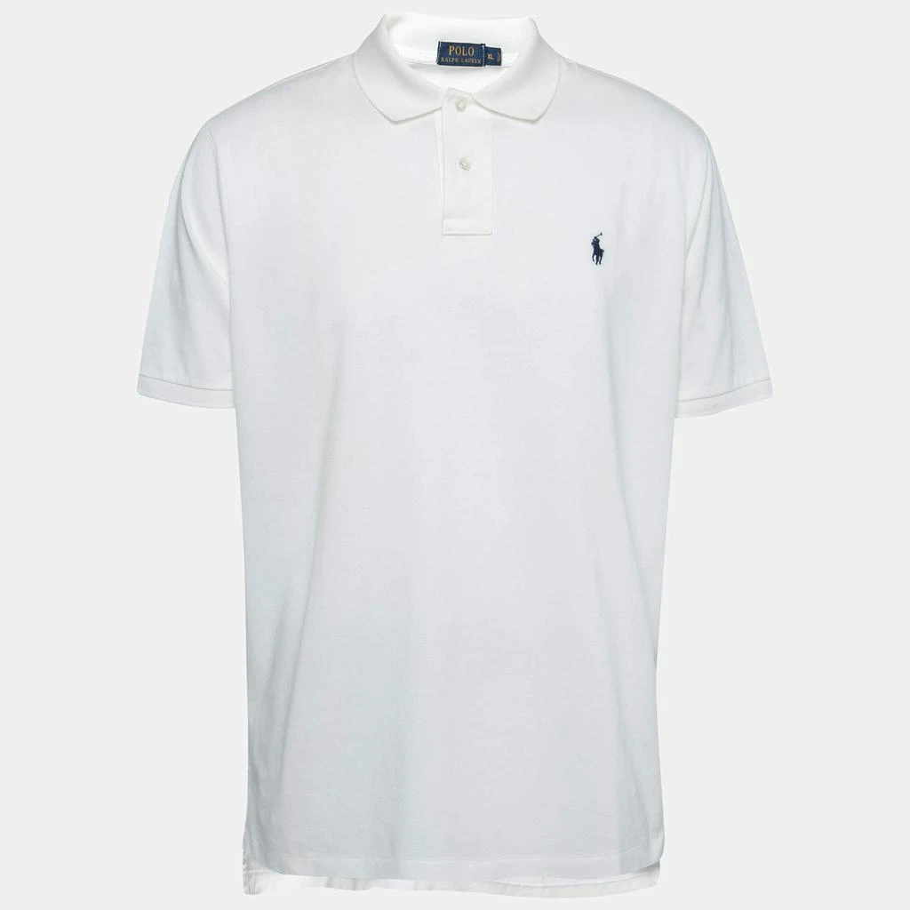 商品[二手商品] Ralph Lauren|Polo Ralph Lauren White Cotton Pique Short Sleeve Polo T-Shirt XL,价格¥883,第1张图片