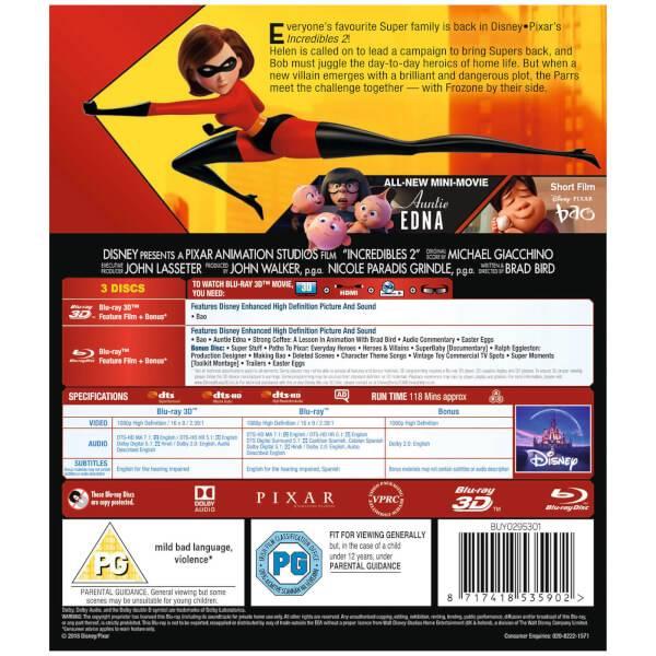 Incredibles 2 3D (Includes 2D Version)商品第3张图片规格展示