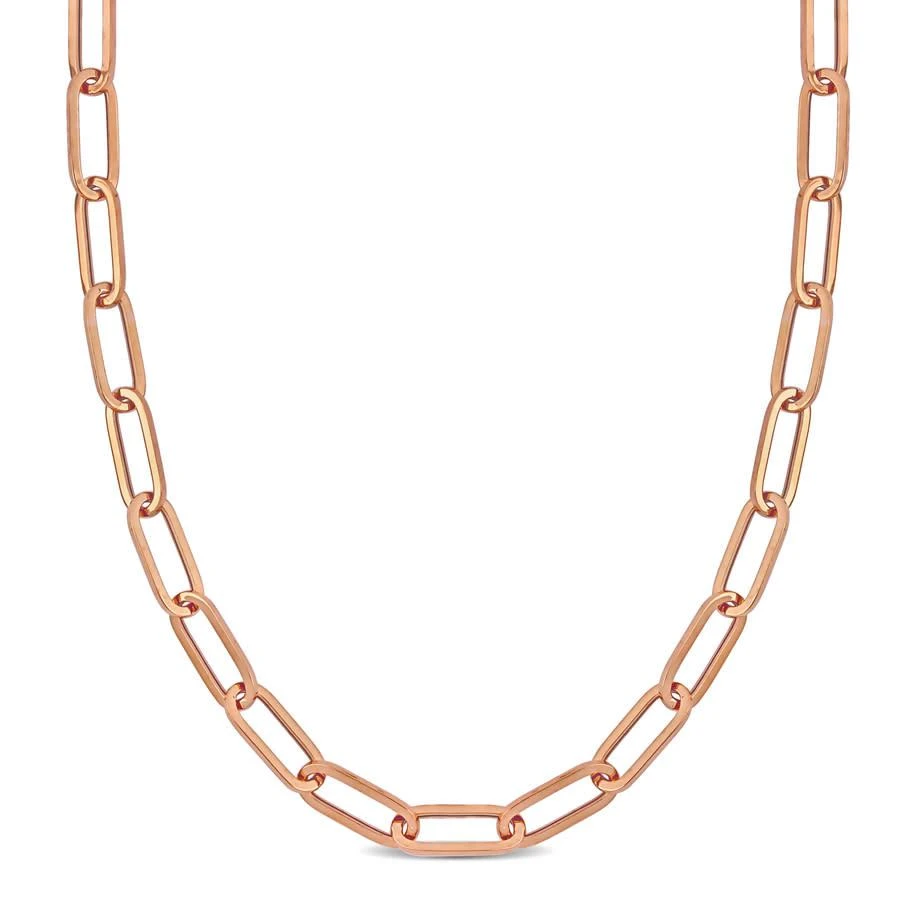 商品Amour|6.3mm Paperclip Chain Necklace In 14K Rose Gold,价格¥7549,第1张图片