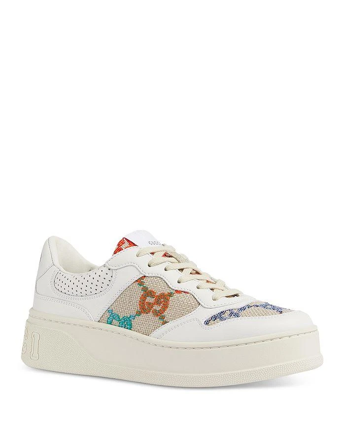 商品Gucci|Women's GG Logo Platform Low Top Sneakers,价格¥7292,第1张图片