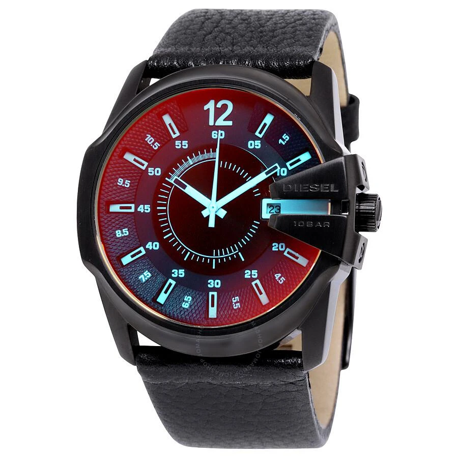 商品Diesel|Timeframe Iridescent Dial Leather Men's Watch DZ1657,价格¥693,第1张图片