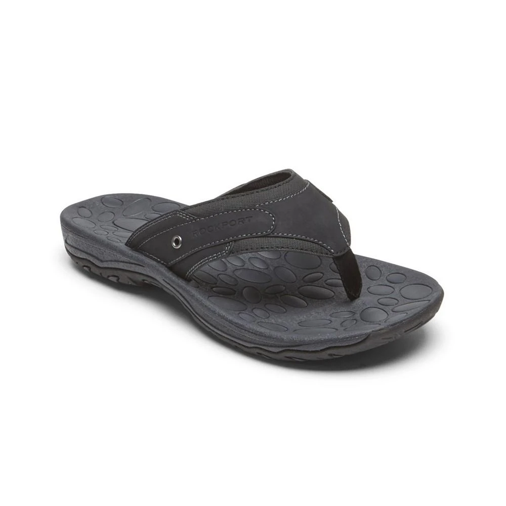 商品Rockport|Men's Hayes Thong Sandals,价格¥153,第1张图片