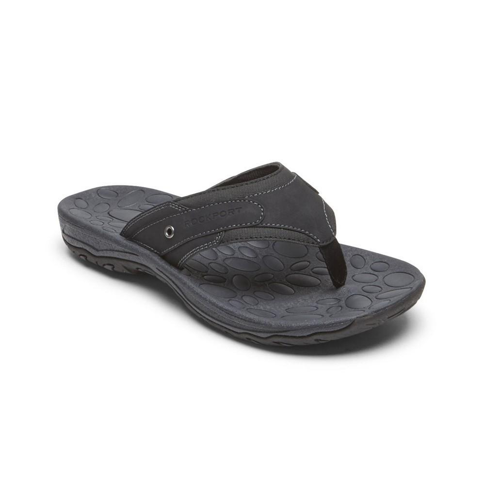 商品Rockport|Men's Hayes Thong Sandals,价格¥218,第1张图片