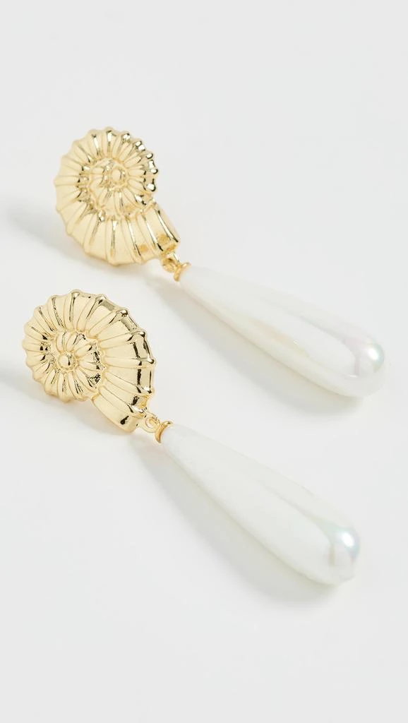 商品Shashi|Shell Linea Earrings,价格¥654,第3张图片详细描述
