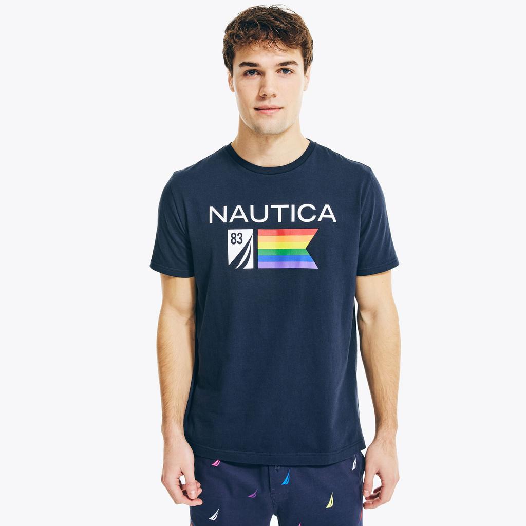 Nautica Mens Pride Graphic Sleep T-Shirt商品第2张图片规格展示