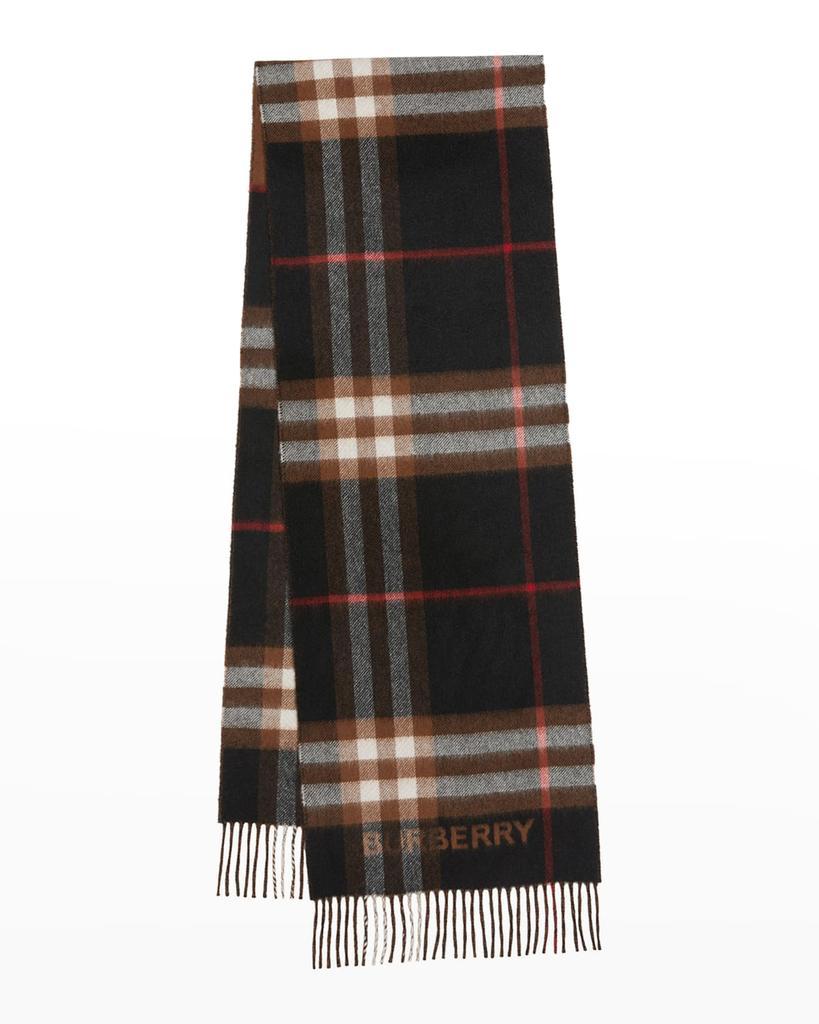 商品Burberry|Men's Cashmere Giant Check Scarf,价格¥4559,第1张图片