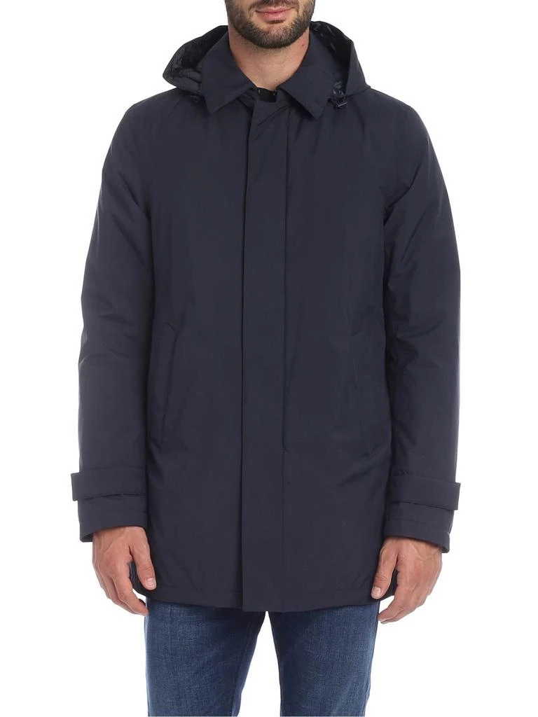 商品Herno|Herno men's blue polyester outerwear jacket,价格¥5491,第2张图片详细描述