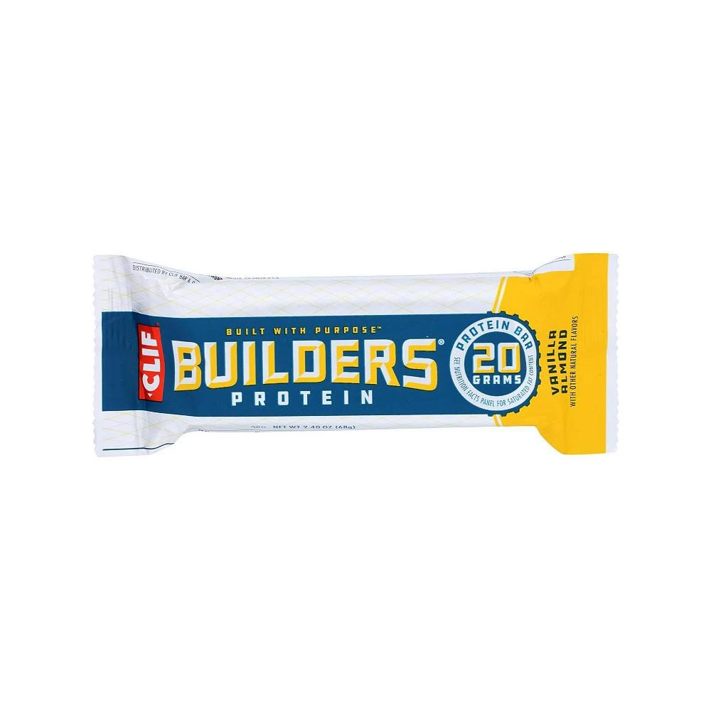 商品Clif Bar|Builder Bar - Vanilla Almond - Case of 12 - 2.4 oz,价格¥431,第1张图片