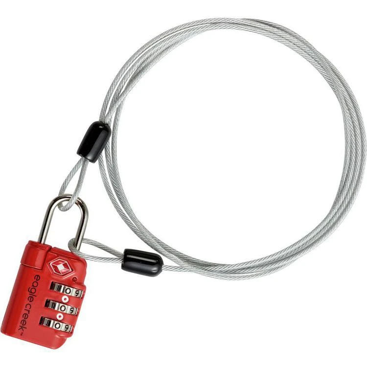 商品Eagle Creek|3-Dial TSA Security Lock & Cable,价格¥96,第2张图片详细描述