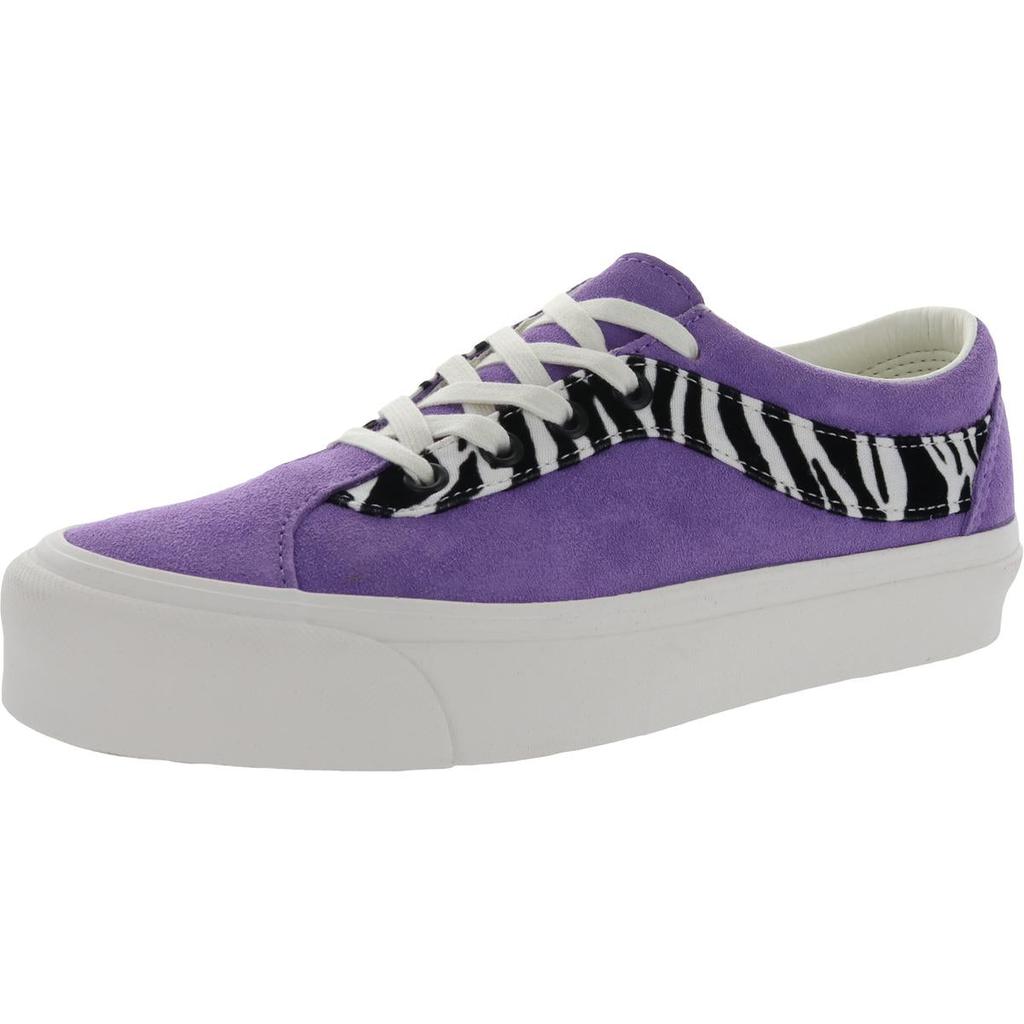 Vans Bold Ni Women's Suede Zebra Print Lace Up Low Top Sneakers商品第1张图片规格展示