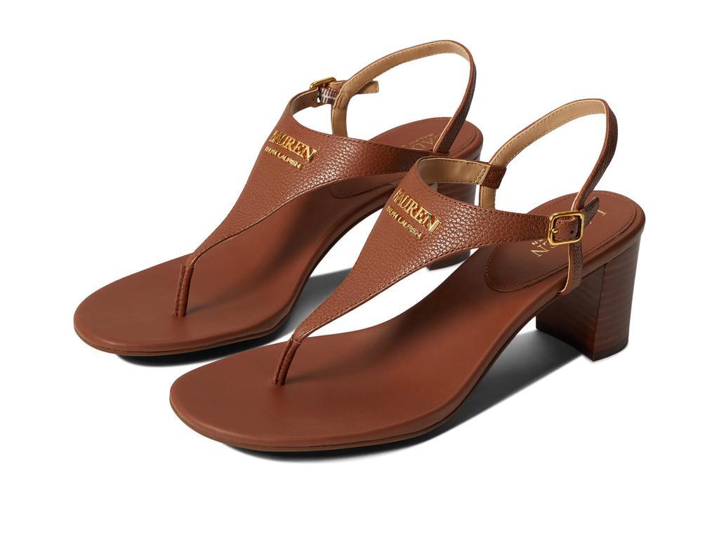 商品Ralph Lauren|Westcott Tumbled Leather Sandal,价格¥534,第1张图片
