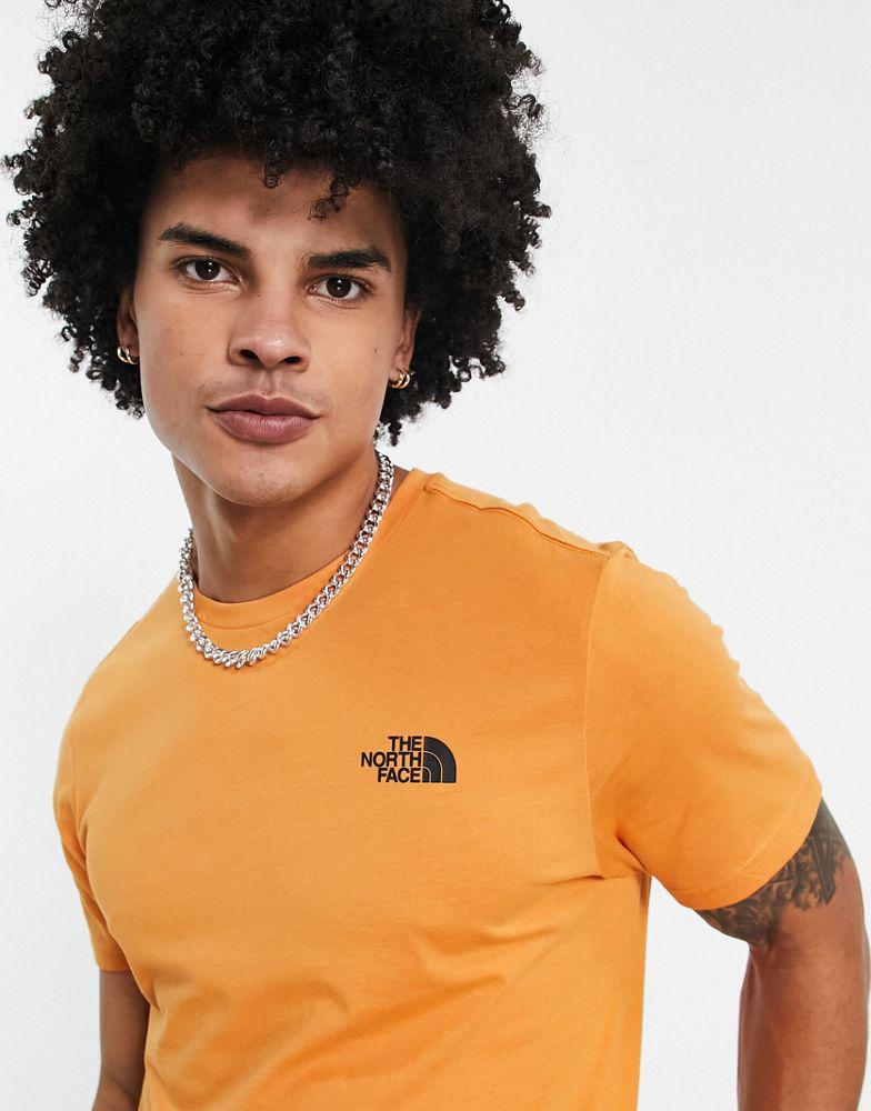 The North Face Simple Dome t-shirt in orange Exclusive at ASOS商品第3张图片规格展示