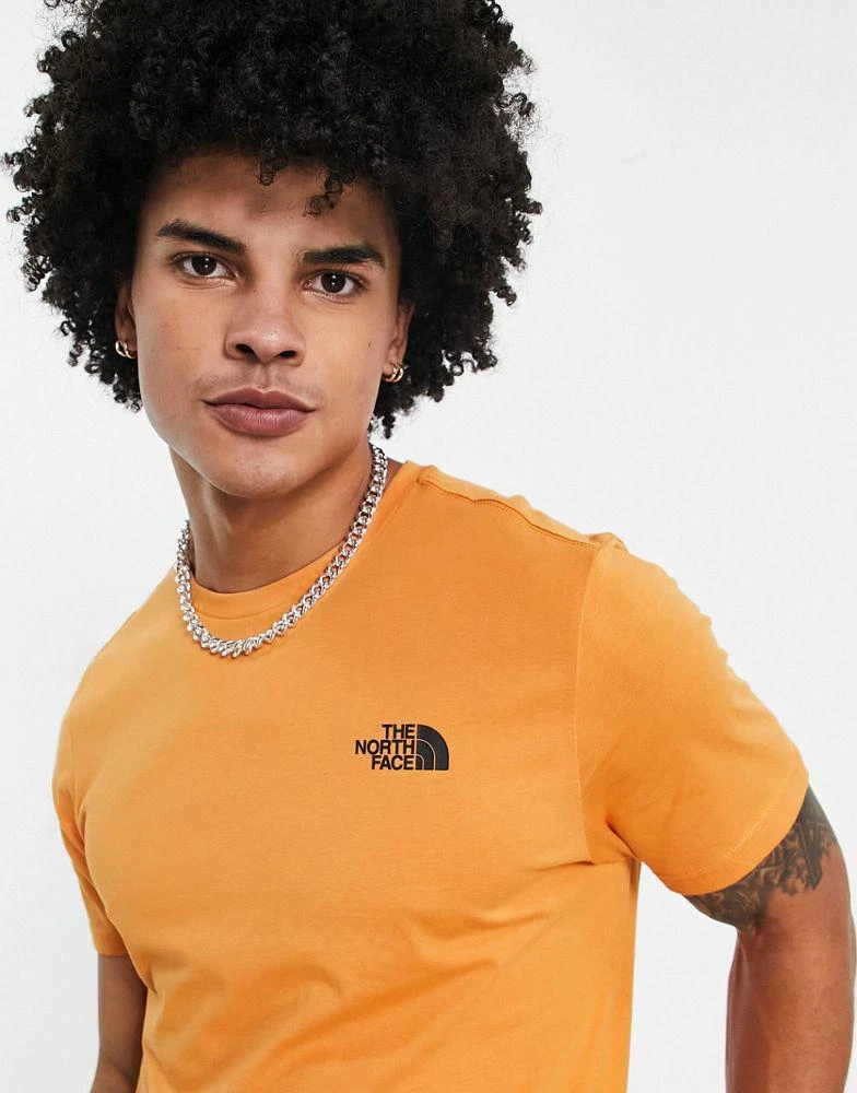 商品The North Face|The North Face Simple Dome t-shirt in orange Exclusive at ASOS,价格¥259,第3张图片详细描述