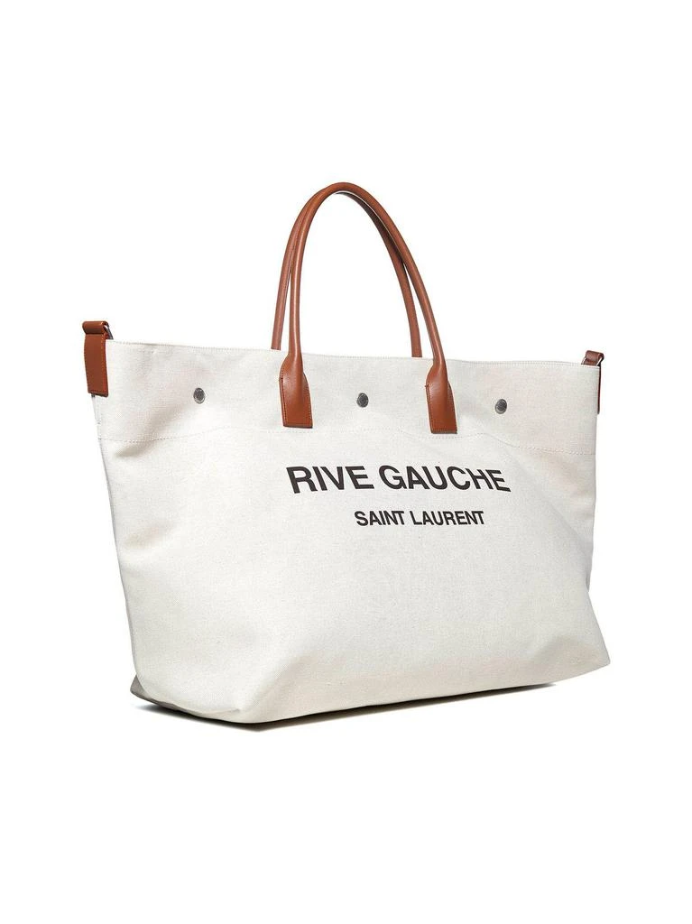 商品Yves Saint Laurent|Saint Laurent Rive Gauche Logo Printed Maxi Tote Bag,价格¥12881,第3张图片详细描述