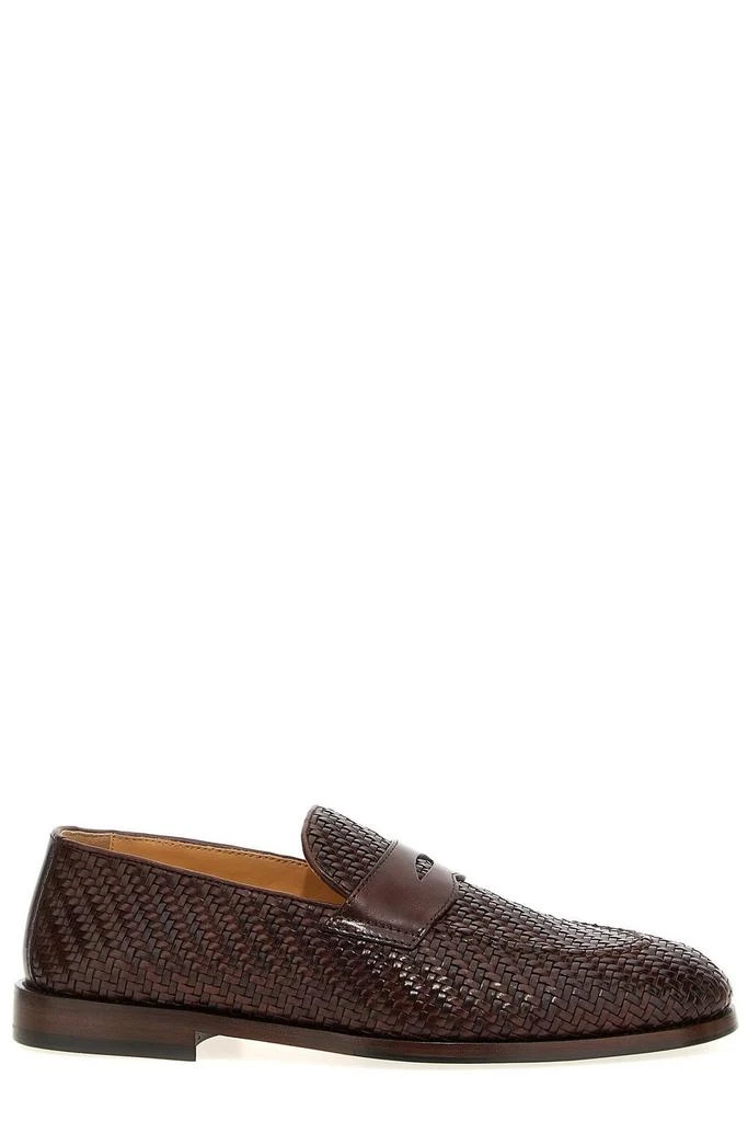 商品Brunello Cucinelli|Brunello Cucinelli Braided Penny Loafers,价格¥9980,第1张图片