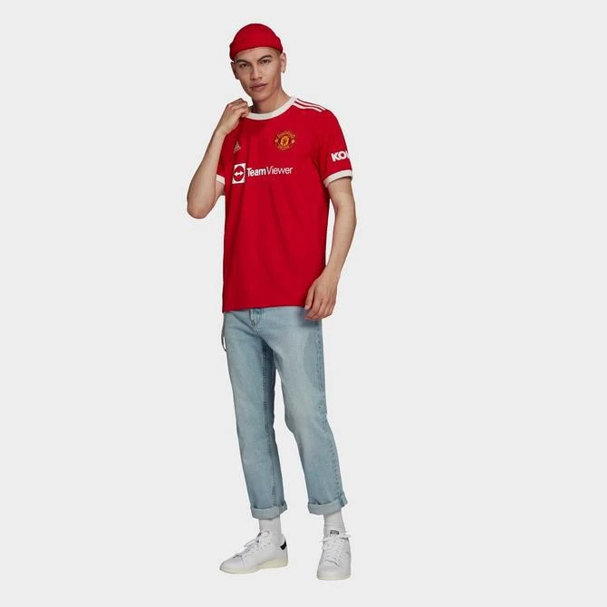 商品Adidas|Men's adidas Manchester United 2021-22 Home Soccer Jersey,价格¥669,第2张图片详细描述