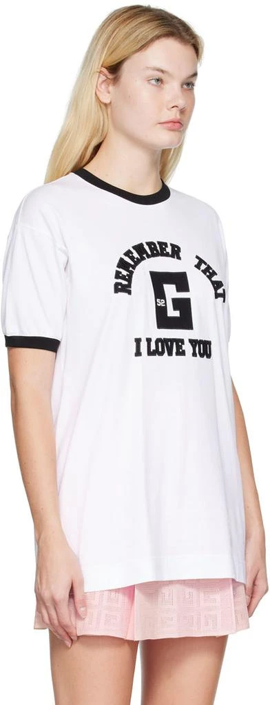 商品Givenchy|White Patch T-Shirt,价格¥1901,第2张图片详细描述