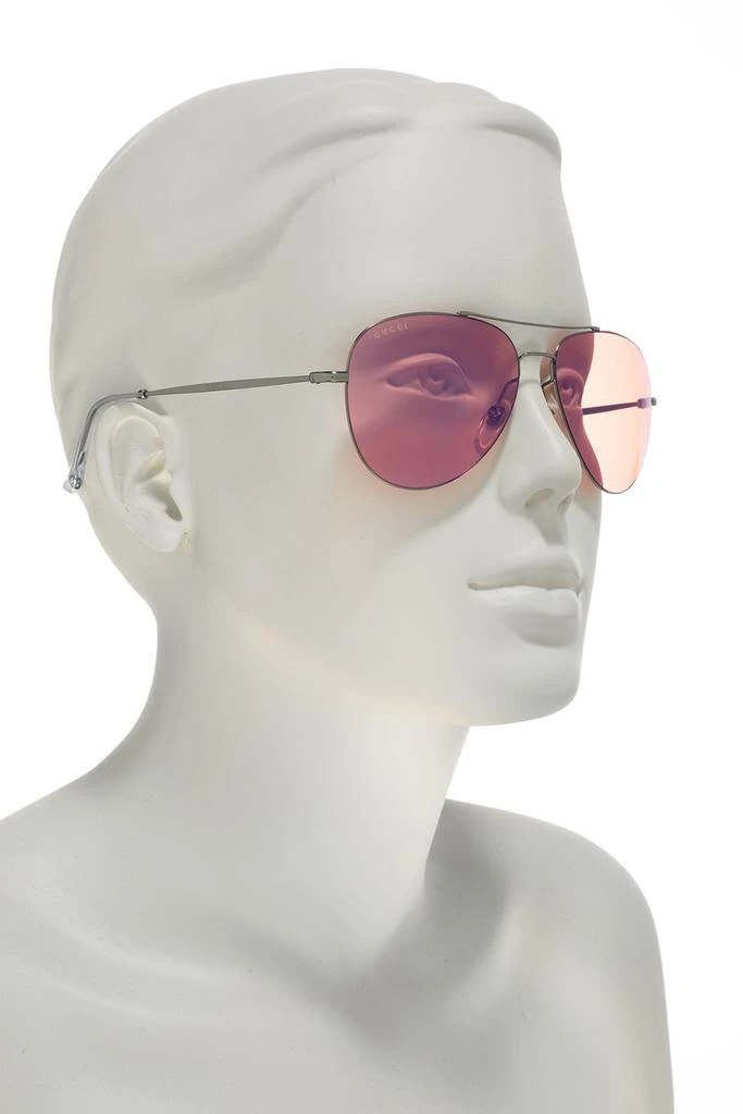 商品Gucci|59mm Aviator Sunglasses,价格¥984,第2张图片详细描述