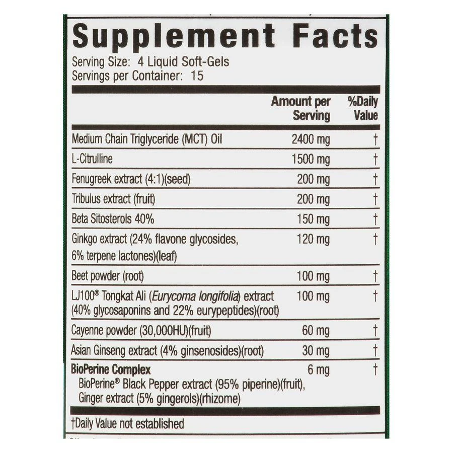 商品Irwin Naturals|Testosterone Up Red Liquid Softgels,价格¥165,第2张图片详细描述
