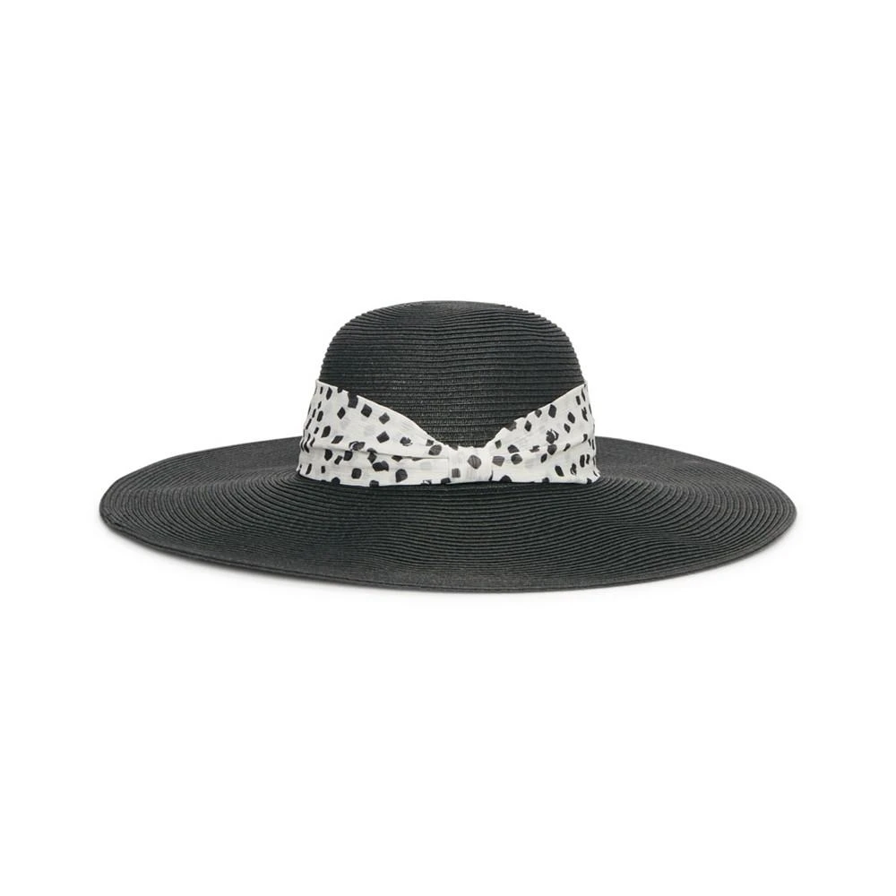 商品Karl Lagerfeld Paris|Karl Lagerfeld Women's Mesh Straw Wide Brim Sun Hat,价格¥519,第2张图片详细描述