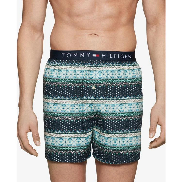 商品Tommy Hilfiger|Men's Cotton Printed Woven Boxers,价格¥105,第1张图片