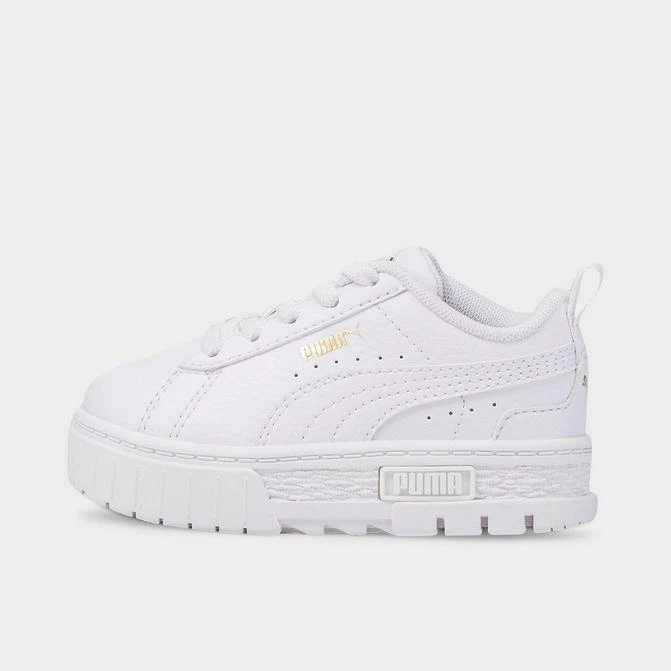 商品Puma|Kids' Toddler Puma Mayze Leather Stretch Lace Casual Shoes,价格¥372,第1张图片