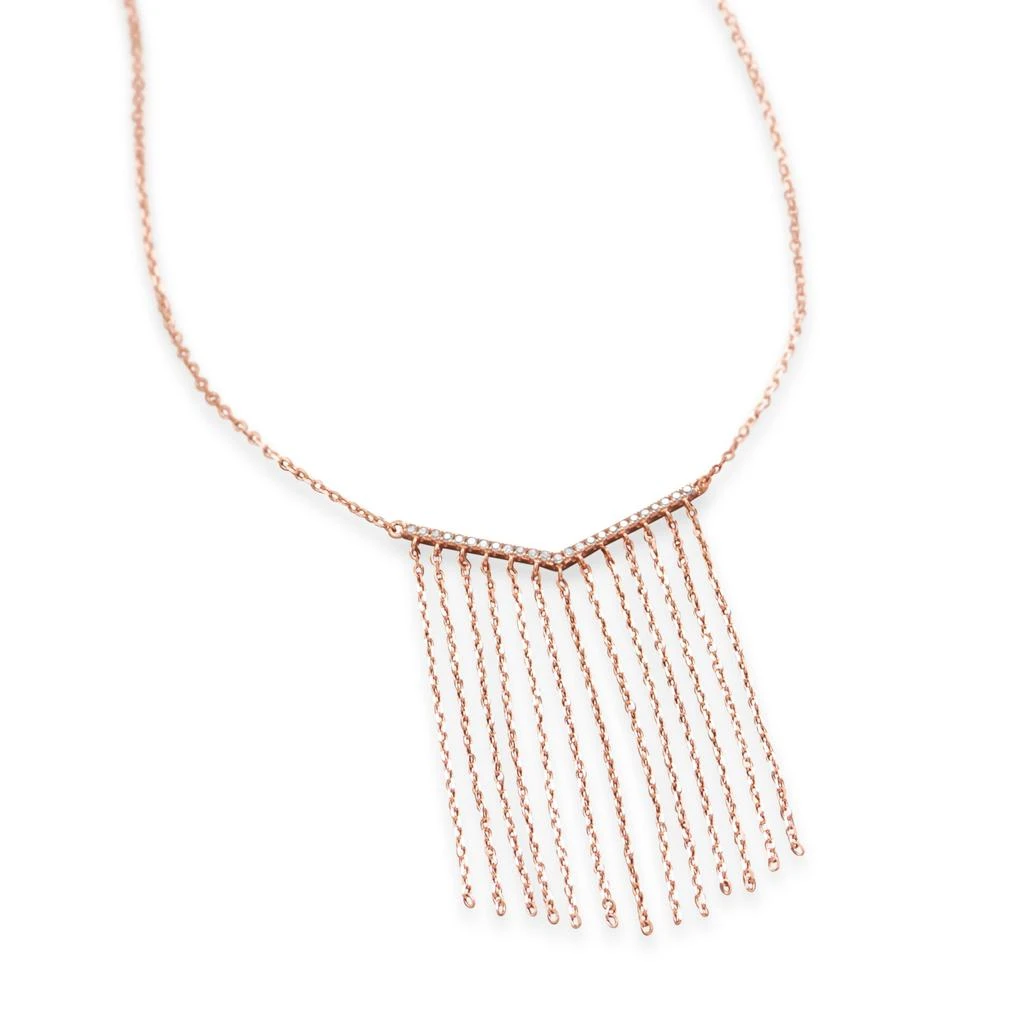 商品Liv Oliver|18K Rose Gold Multi Chain Embelisshed Necklace,价格¥2392,第1张图片