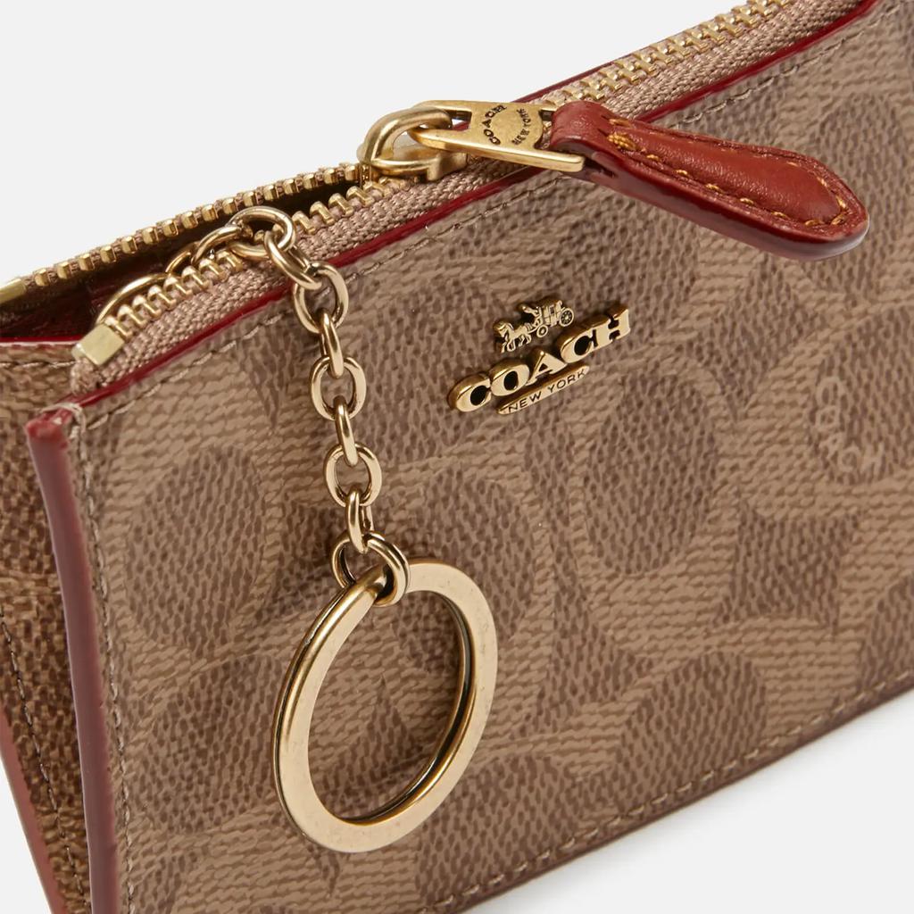 Coach Women's Colorblock Coated Canvas Signature Wallet - Tan Rust商品第3张图片规格展示