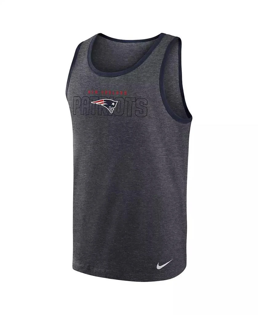 商品NIKE|Men's Heathered Charcoal New England Patriots Tri-Blend Tank Top,价格¥262,第2张图片详细描述