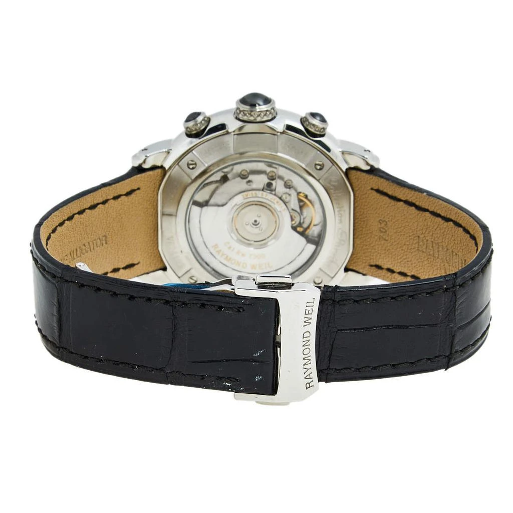 商品[二手商品] Raymond Weil|Raymond Weil Mother of Pearl Stainless Steel Diamond Alligator Collection Parsifal 7241 Men's Wristwatch 42 mm,价格¥21947,第5张图片详细描述