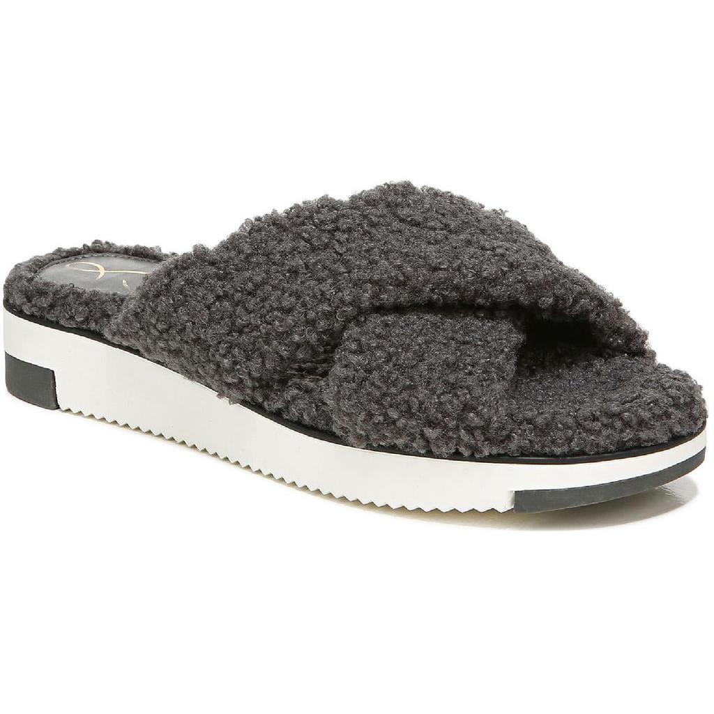 Sam Edelman Womens Alice Faux Fur Slippers Slide Sandals商品第2张图片规格展示