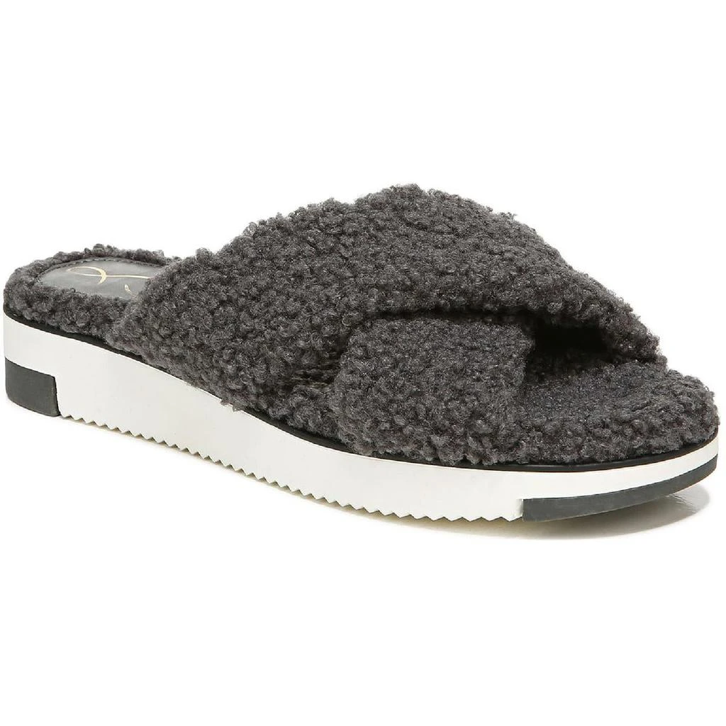 商品Sam Edelman|Sam Edelman Womens Alice Faux Fur Slippers Slide Sandals,价格¥123,第2张图片详细描述