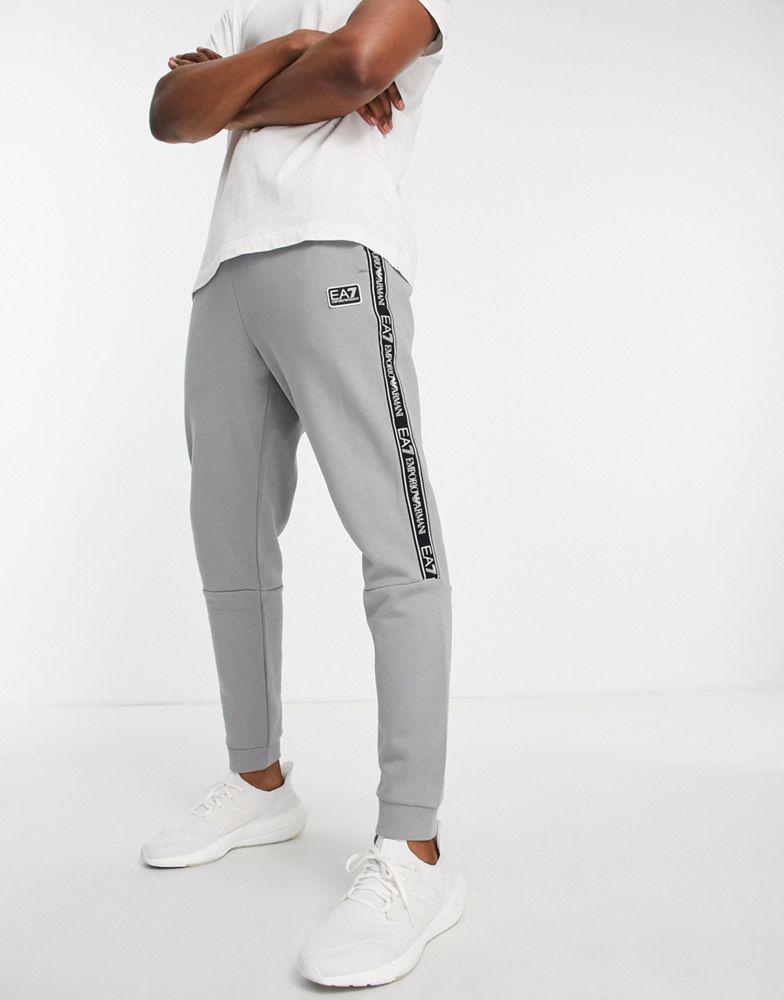 Armani EA7 small logo joggers in grey商品第1张图片规格展示