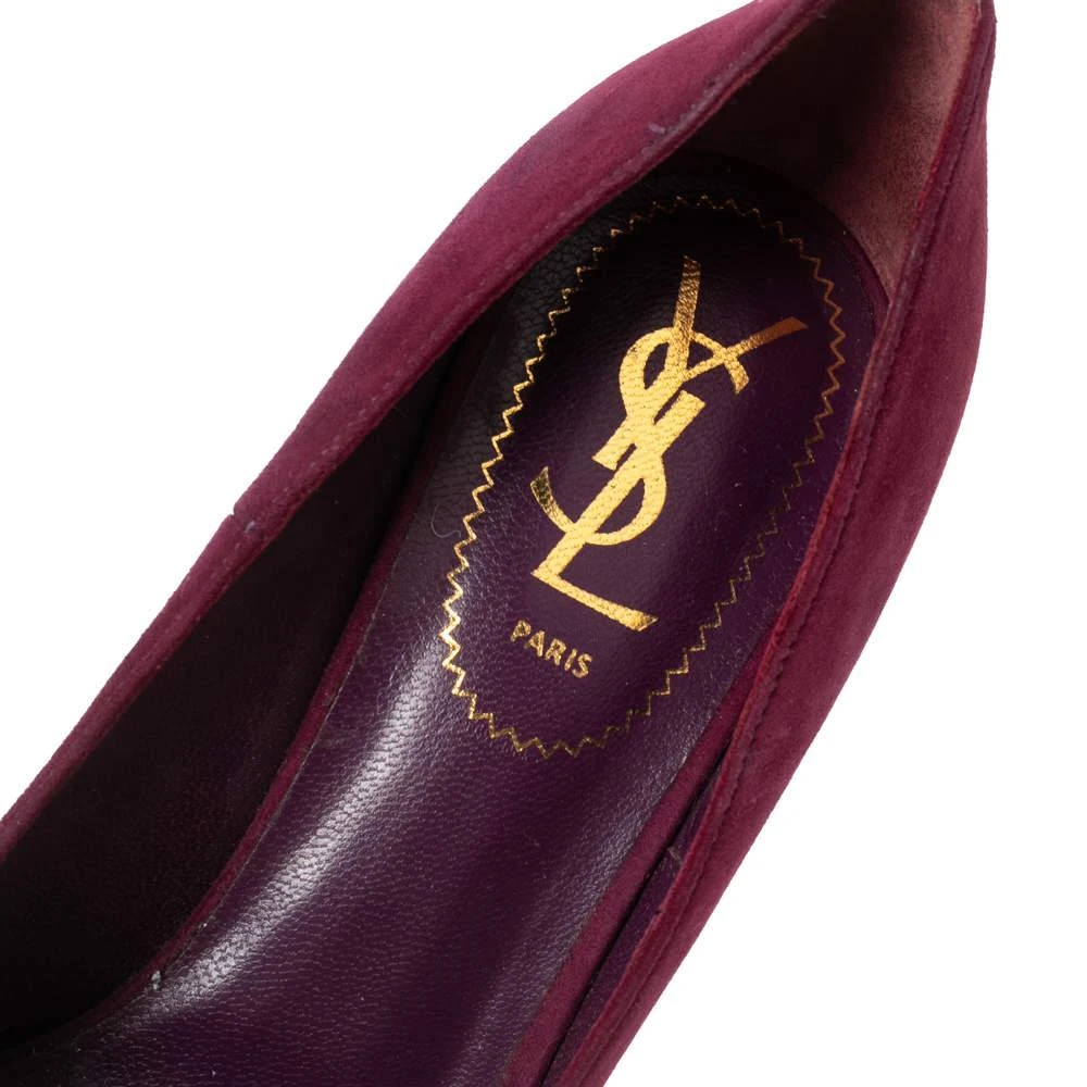 Saint Laurent  Red Suede Tribtoo Platform Pumps Size 37 商品