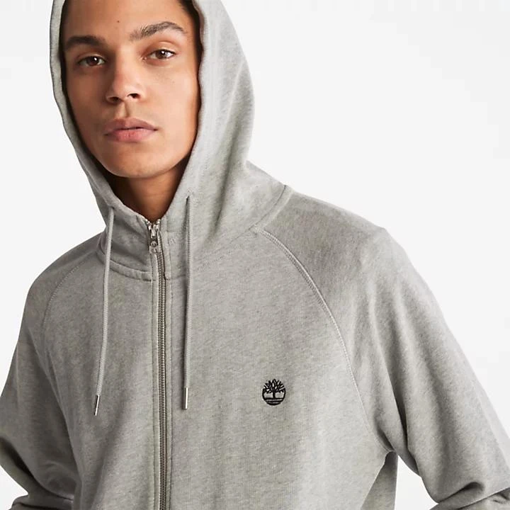 商品Timberland|Exeter River Zip-front Hoodie for Men in Grey,价格¥829,第5张图片详细描述
