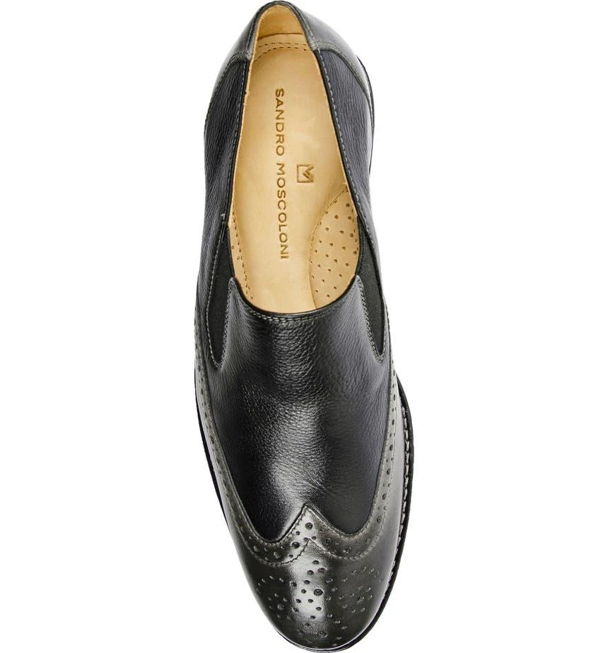 商品Sandro Moscoloni|Double Gore Wing Tip Medallion Loafer,价格¥295,第4张图片详细描述