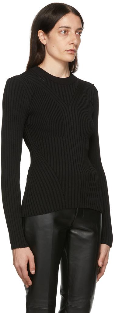 Black Viscose Sweater商品第2张图片规格展示