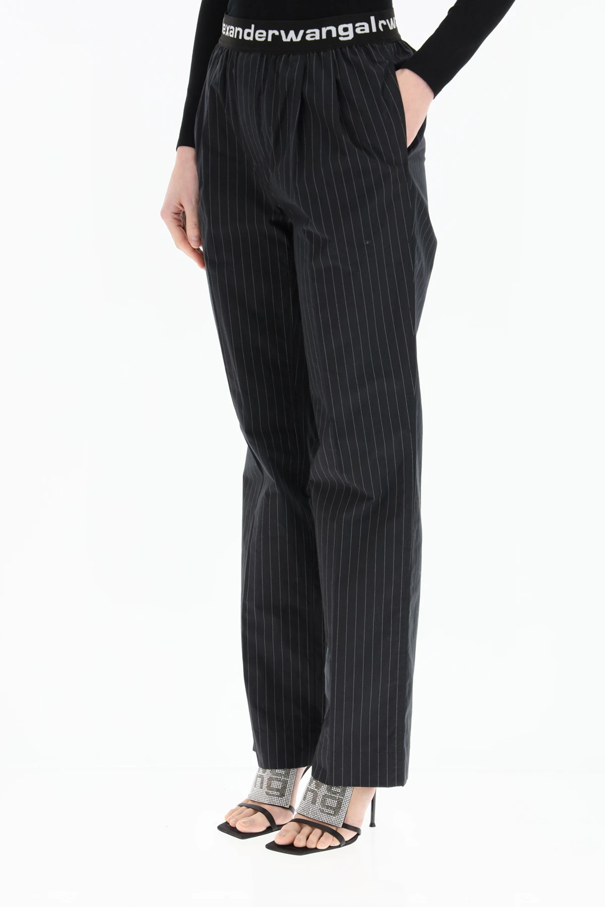 商品Alexander Wang|Alexander Wang 女士正装裤 4WC1214074965 黑色,价格¥3004,第5张图片详细描述