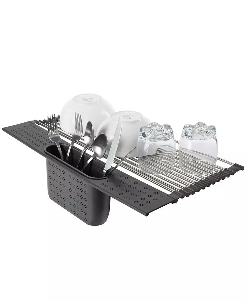 商品Kitchen Details|Over The Sink Drying Rack with Utensil Holder,价格¥340,第4张图片详细描述