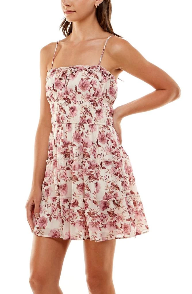 商品ROW A|Floral Print Square Neck Minidress,价格¥237,第3张图片详细描述
