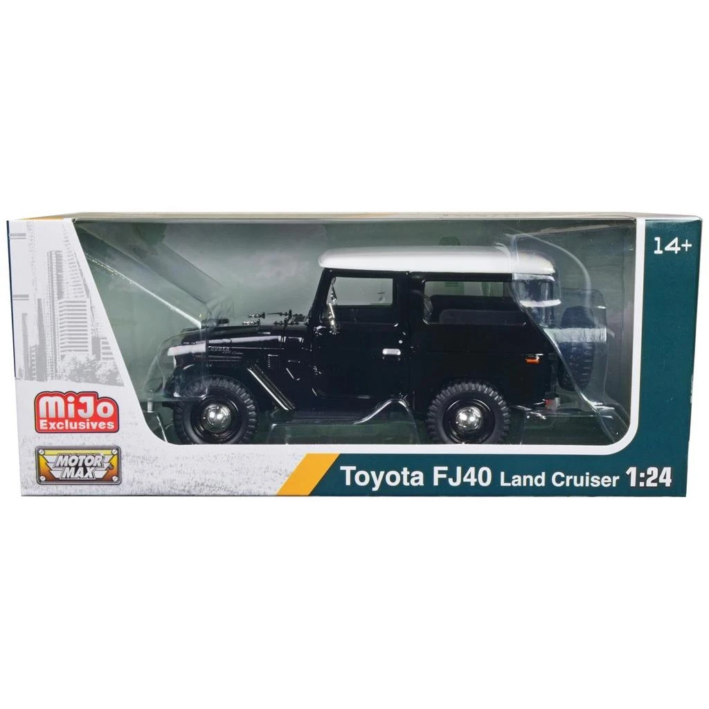 商品Motormax|1 to 24 Scale Toyota FJ40 Land Cruiser Black with White Top Diecast Model Car,价格¥417,第1张图片