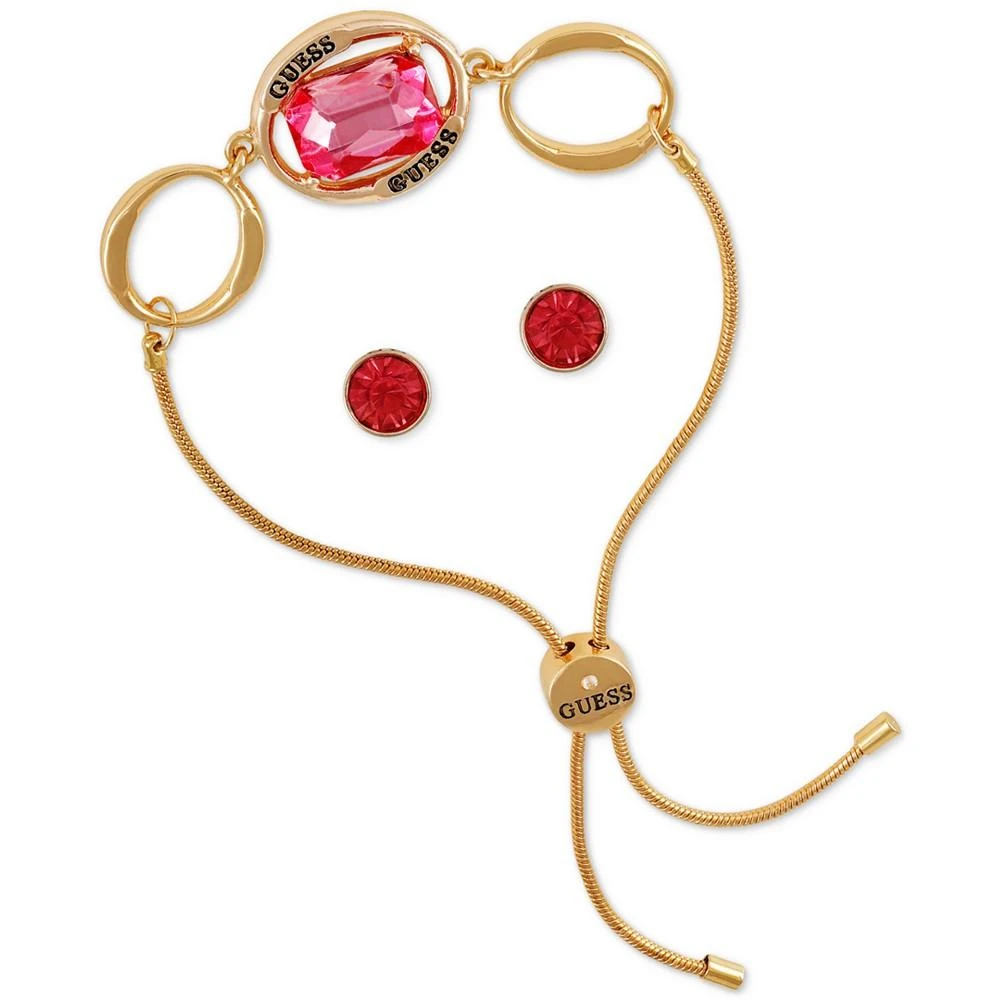 商品GUESS|Orbital Crystal Slider Bracelet & Stud Earrings Gift Set,价格¥105,第1张图片